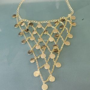 Gold toned choker
